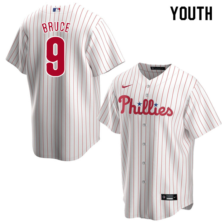Nike Youth #9 Jay Bruce Philadelphia Phillies Baseball Jerseys Sale-White